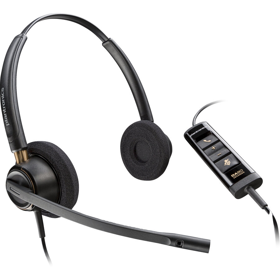 Casti Poly EncorePro 525 USB-A Stereo Negru