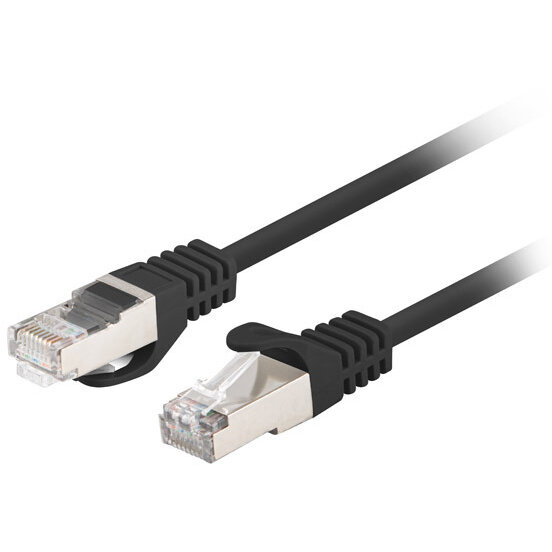 Cablu Retea FTP Cat6 0.25m Black