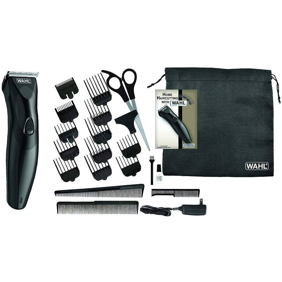 Masina de Tuns Parul si Barba 9639-816 cu Accesorii Autonomie 40 Min Negru