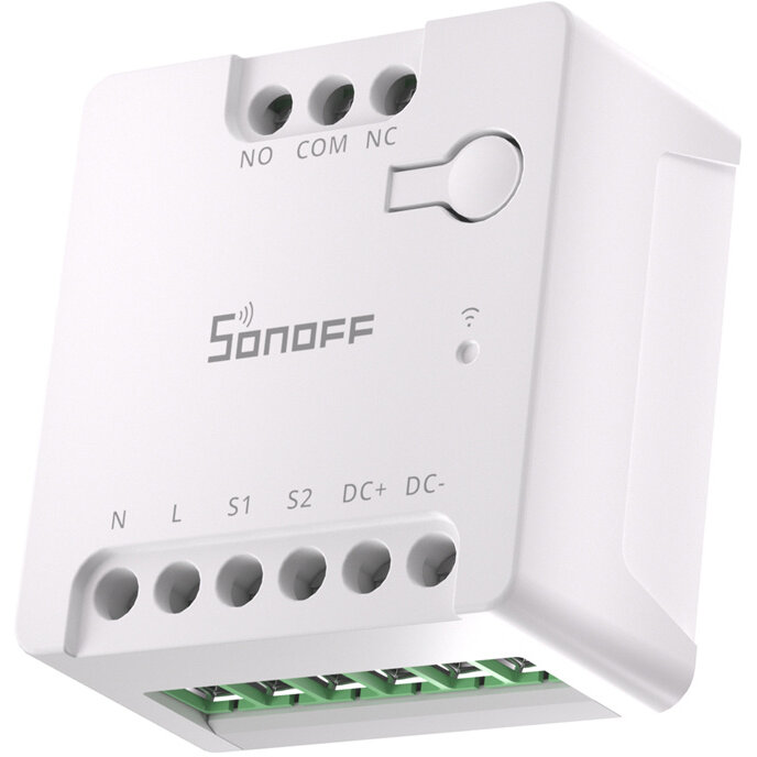 Întrerupător Sonoff MINI-D, AC/DC 12-48V, WiFi, Alb