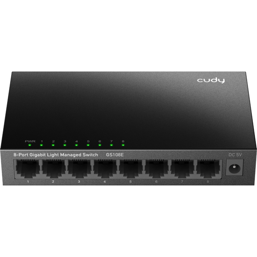 Switch 8-Port Gigabit Light Managed Negru