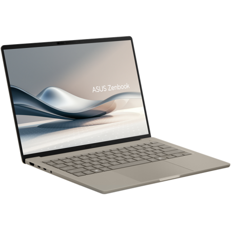 Laptop ASUS Zenbook A14 WUXGA 14 inch Qualcomm Snapdragon X X1-26-100 32GB 1TB SSD Windows 11 Pro Zabriskie Beige