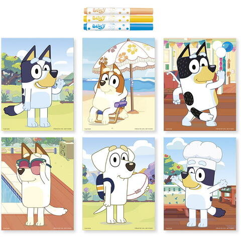 Set Creativ Bluey Arta cu Puncte +3Ani Multicolor