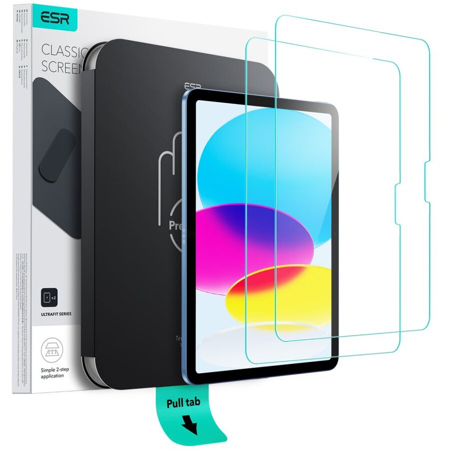 Folie protectie tableta UltraFit Tempered Glass compatibil cu iPad 10.9 inch 2022 / iPad 11 inch 2025 Clear