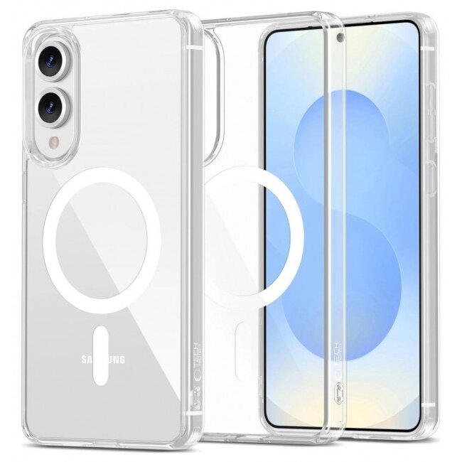 Husa Tech-Protect Flexair Hybrid Magsafe Galaxy S25 Edge Transparent