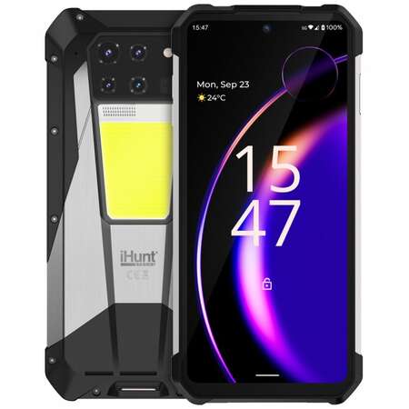 Smartphone iHunt Tank 3 PRO 5G Dual SIM 6.79Inch Videoproiector Laser Integrat 16GB 512GB Negru/Gri
