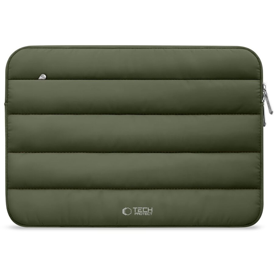 Husa Fluffy Compatibila cu Laptop 15/16Inch Army Green