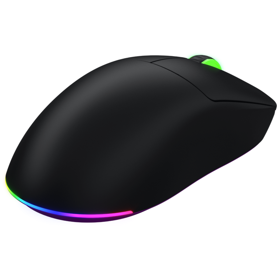 Mouse Gaming Hator Quasar 3 ULTRA 8K Wireless 2.4GHz / Bluetooth / USB 30000DPI RGB Negru/Violet — imaginea 3