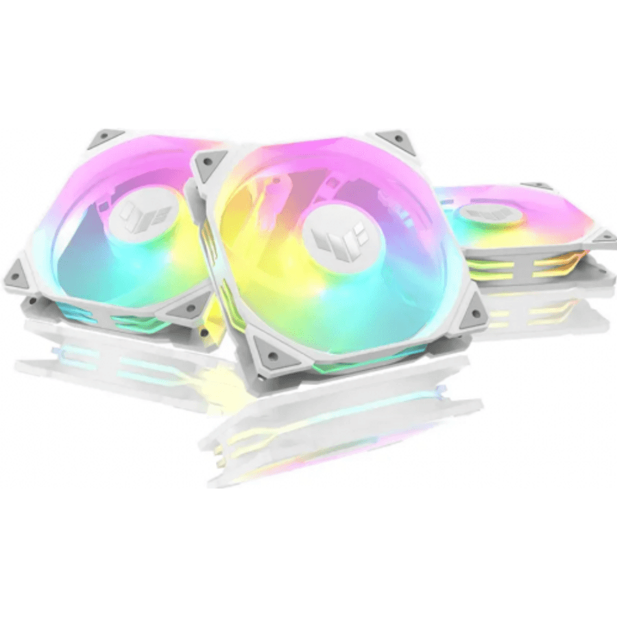 Set 3 Ventilatoare TUF Gaming TR120 ARGB Reverse 120MM 2000RPM Alb
