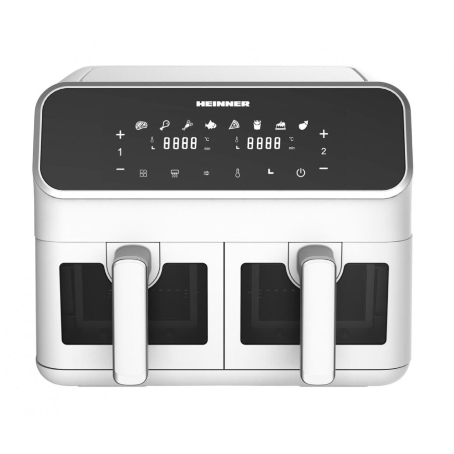Friteuza cu Aer Cald DualFry Supreme HAF-H8DB17WH 8L 8 Programe Presetate Control Touch 1700W Alb