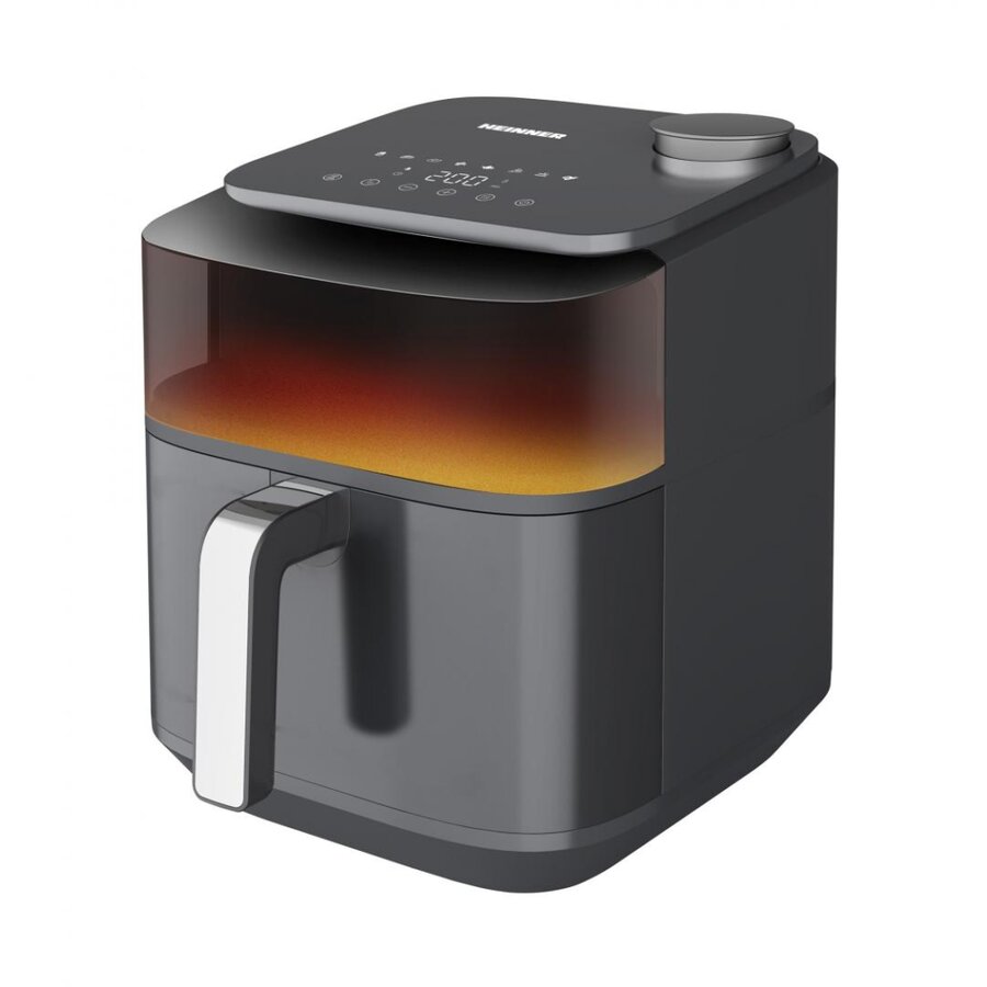 Friteuza cu Aer Cald CrispSteam Elite HAF-H7DLST1800 6.7L 8 Programe Presetate Timer Functie Pulverizare Apa Control Touch 1800W Gri Antraci...
