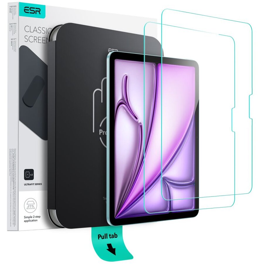 Folie protectie tableta UltraFit Tempered Glass compatibil cu iPad Air 6 13 inch 2024/2025 Clear