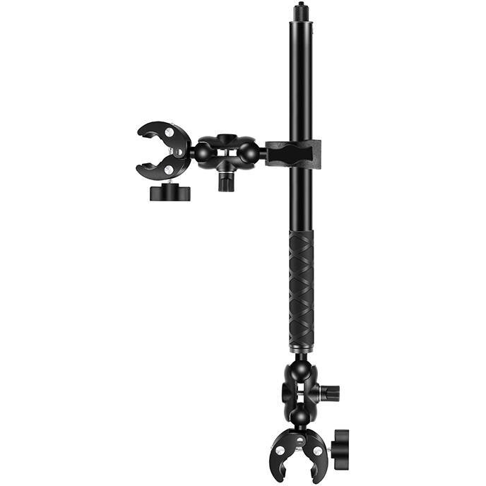 Accesoriu Camera Video Actiune PU496B pentru camere video sport, Functie selfiestick, O clema, Lungime 1.5m, Negru