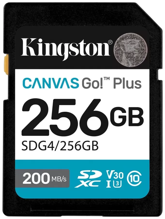 Card SDXC Kingston Canvas Go Plus Gen4 SDXC 256GB C10 UHS-I U3 V30