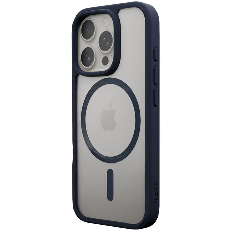 Husa iLera ColorAnt Clear Case Blue pentru iPhone 16 Pro