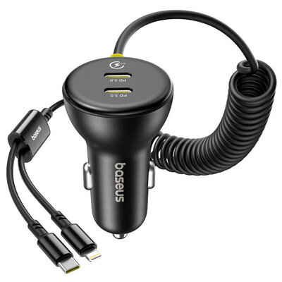 Incarcator 60W USB-C + Lightning Negru