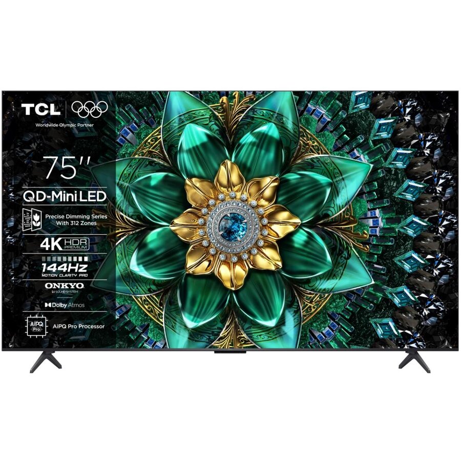 Televizor Mini LED 75Q6C 189cm 75inch Google TV Ultra HD 4K Black