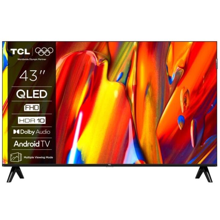 Televizor QLED 43V5C 108cm 43inch Google TV Full HD Black