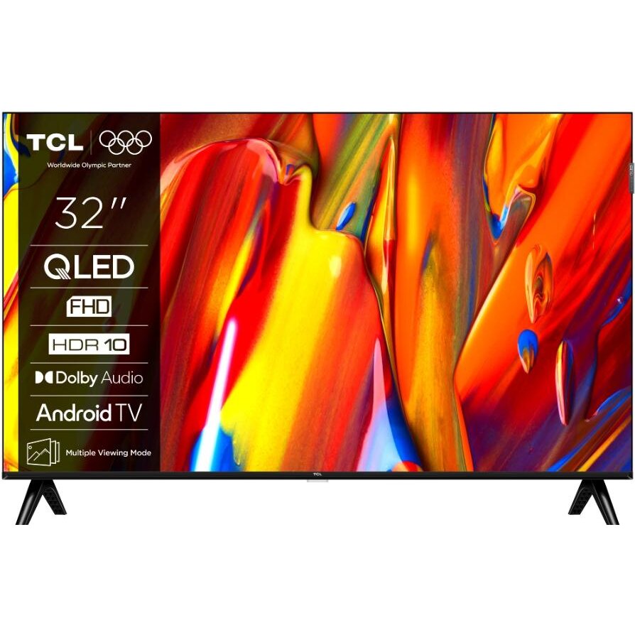 Televizor QLED 32V5C 80cm 32inch Google TV Full HD Black