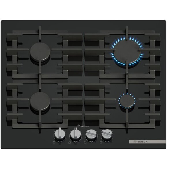 Plita PPP6A6I40 Gaz 4 Zone 60Cm Quartz Negru