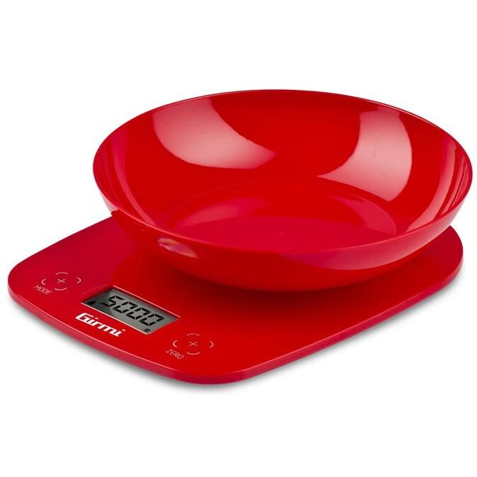 Cantar de Bucatarie cu Bol PS01 5Kg Rosu