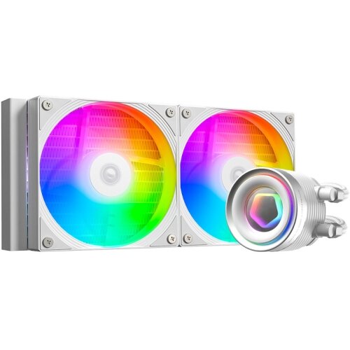 Cooler Procesor FX240 Infinity Racire cu Lichid 2x 120MM Iluminare aRGB Alb