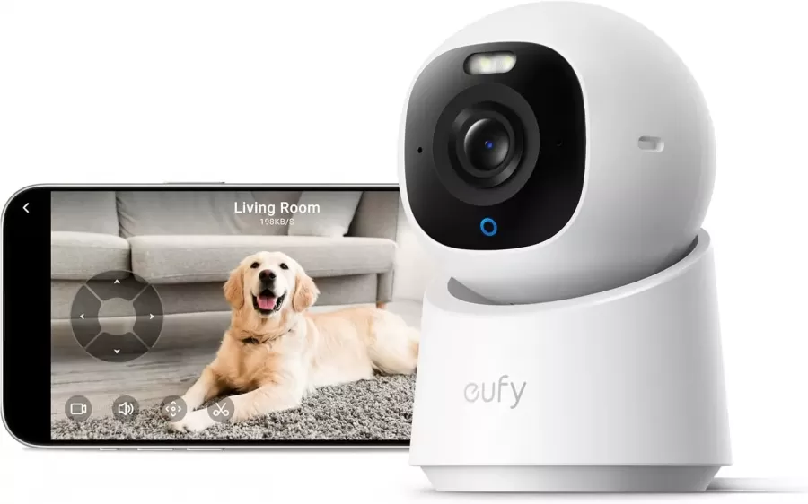 Camera de Supraveghere pentru Interior eufy E30 4K UHD 360 AI Night Vision Color Alb