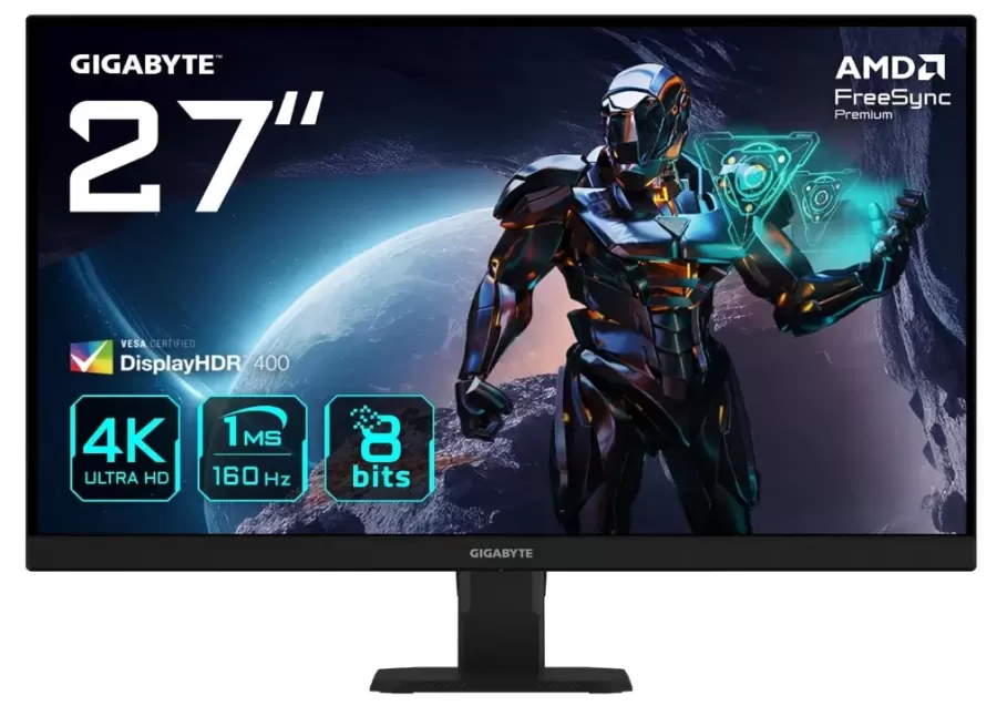 Monitor Gaming Gigabyte GS27U 27Inch IPS UHD 3840 x 2160 Display Port HDMI 160Hz 1Ms Negru