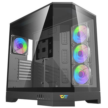 Carcasa Pentru Computer DQX90 ATX M-ATX ITX 7x Sloturi PCI Negru