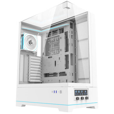 Carcasa pentru Computer DY450L PRO ATX Mid Tower  cu Ventilator Alb