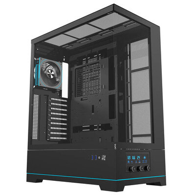 Carcasa pentru Computer DY451L PRO ATX + 1 Ventilator Negru