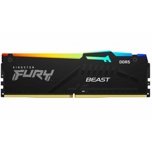Memorie Fury Beast RGB 64GB (2x32GB) DDR5 6000MHz Dual Channel Kit