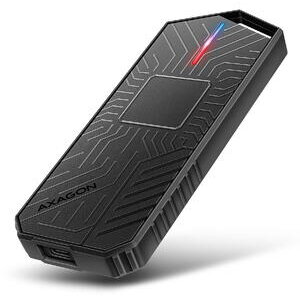 Adaptor Axagon GAME M.2 BOX USB-C - M.2 NVMe/SATA RGB Negru