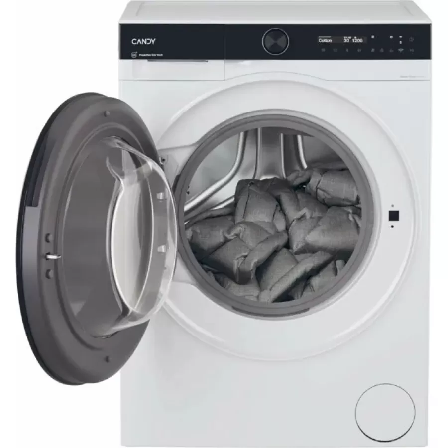 Mașina de Spălat Rufe Frontală Candy ProWash 700 (BS 49B9-S) 9KG 1400RPM Motor Inverter Steam Soft Drum Wi-Fi Clasa A Alb — imaginea 3