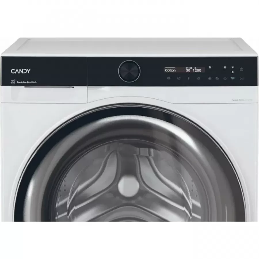 Mașina de Spălat Rufe Frontală Candy ProWash 700 (BS 49B9-S) 9KG 1400RPM Motor Inverter Steam Soft Drum Wi-Fi Clasa A Alb — imaginea 4