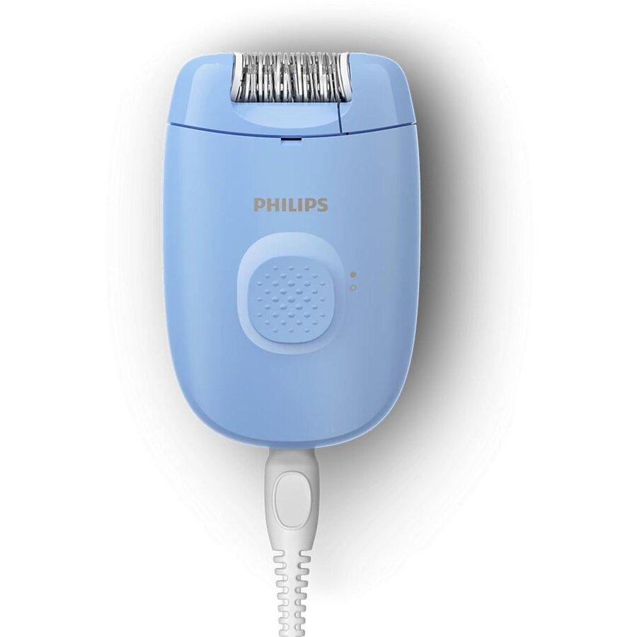 Epilator cu fir Philips BRE228/00, Series 2000, 1 setare de viteza, Cap de epilare lavabil, Albastru - imagine 4