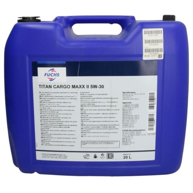 Ulei Motor Fuchs TITAN CARGO MAXX II 5W-30 20L