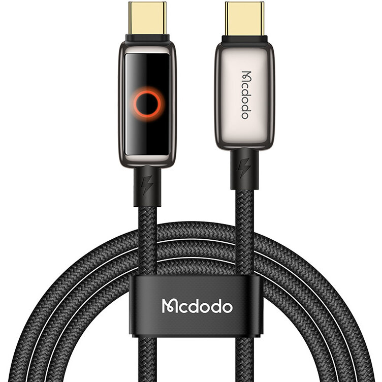 Cablu de date CA-6680, 2x USB-C, 100W, 1.2m, Negru