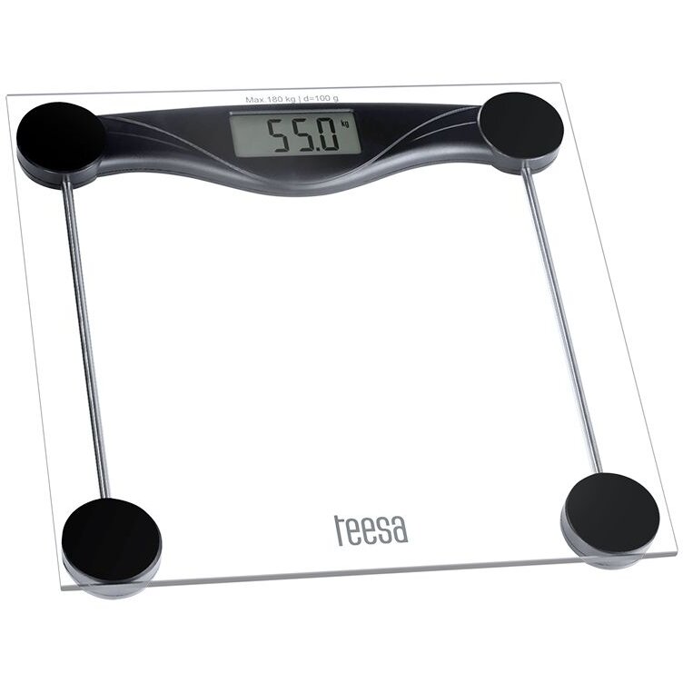 Cantar Corporal TSA0801 din Sticla Maxim 180KG Transparent