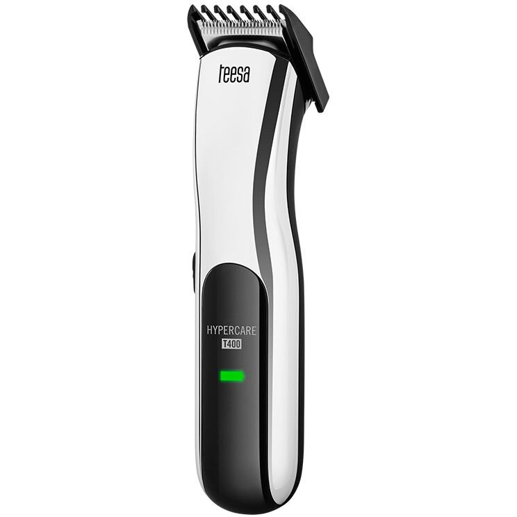 Aparat Hibrid de Tuns Parul si Barba HYPERCARE T400 4in1 Autonomie pana la 120 Min Argintiu/Negru