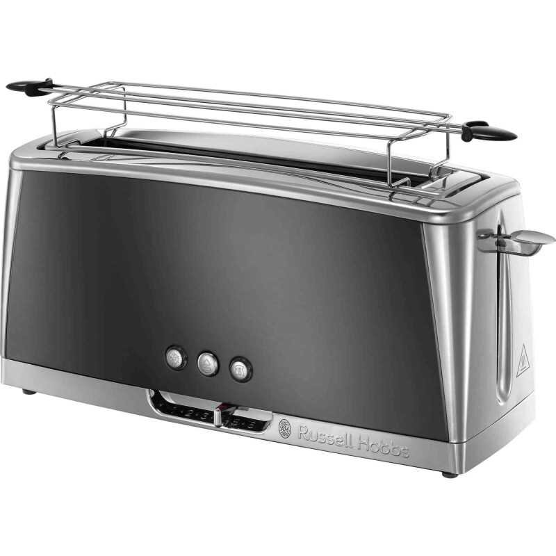 Prajitor de Paine Luna Moonlight 23251-56 1420W 2 Felii 6 Setari Prajire Rapida Fanta Lunga Gri/Inox