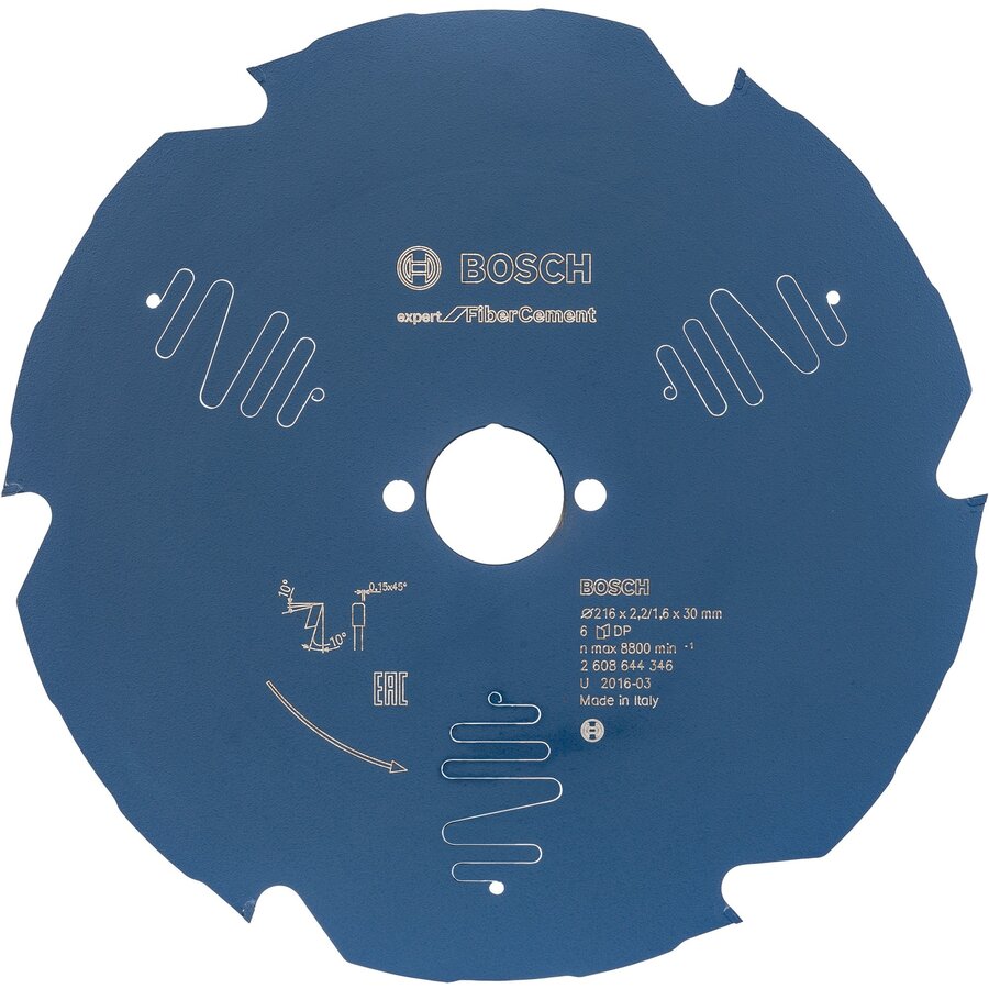 Bosch circular saw blade Expert for Fiber Cement, 165mm, 4Z (bore 30mm, for chop & miter saws)