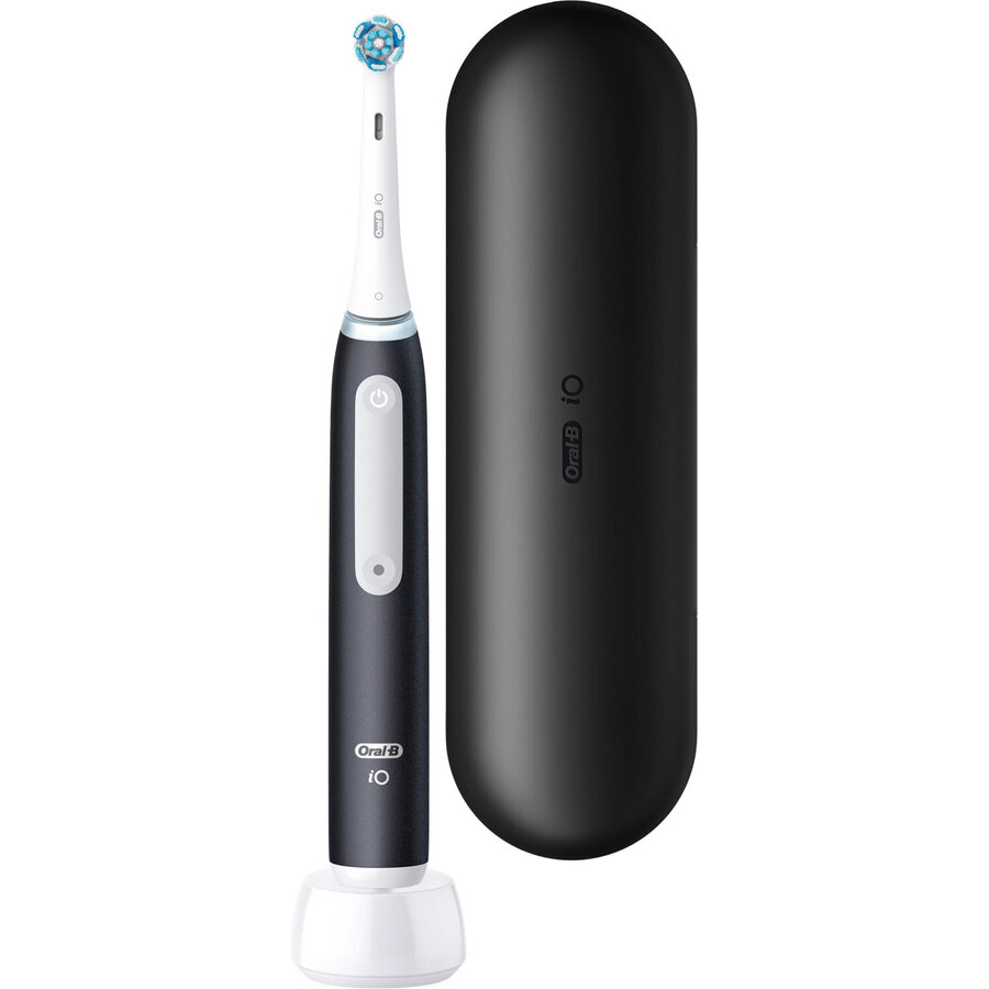 Oral-B iO Series 3 Matt Black with Travel Case Electric Toothbrush (Black Matt Black)