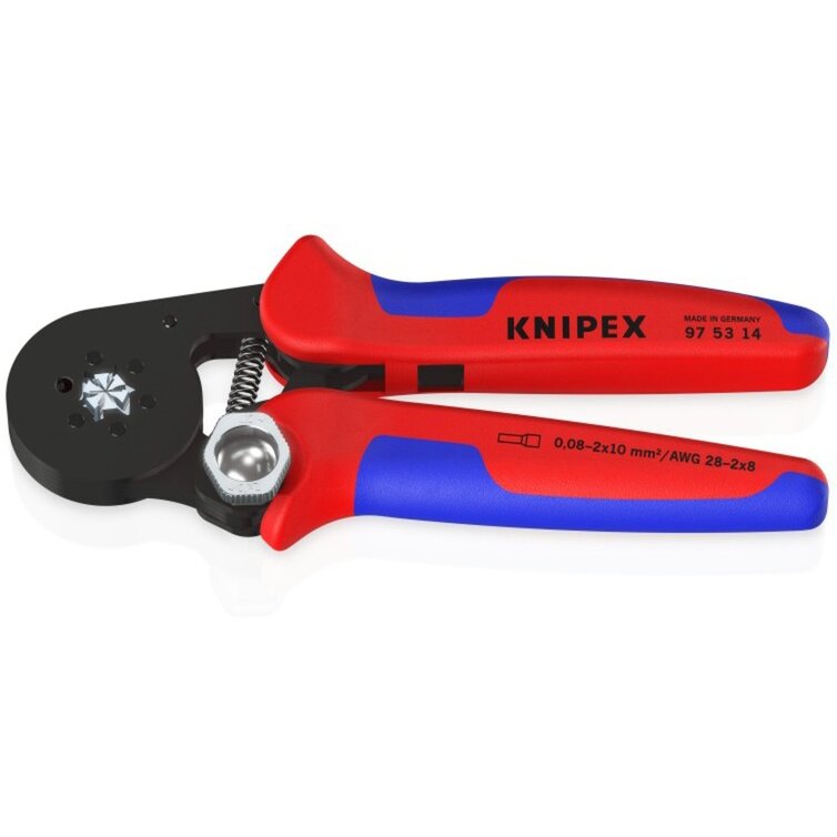 crimping pliers 97 53 14 SB (red/blue, with side entry)