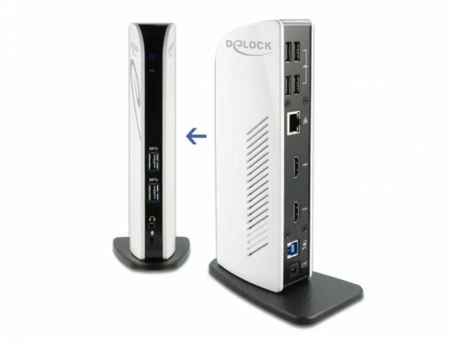 Docking Station Delock Dual HDMI Full-HD / USB 3.2 / LAN / Audio
