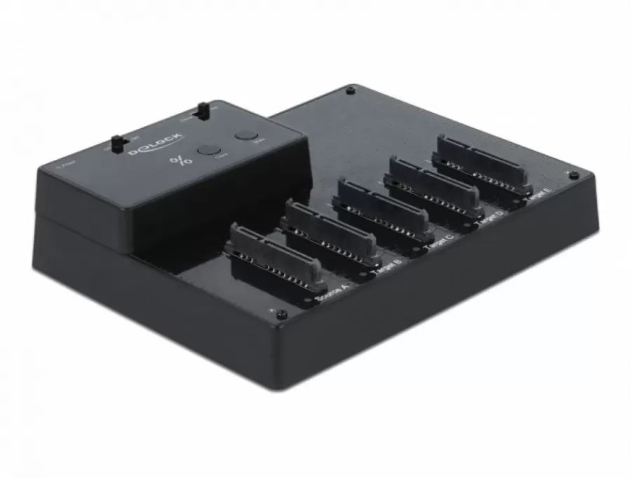 Docking Station Delock USB 3.0 la 5 x SSD/HDD SATA cu Funcție de Clona — imaginea 2