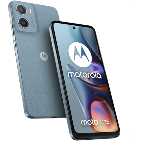 Telefon mobil Motorola Moto E15 64GB 2GB RAM Dual Sim 4G Misty Blue