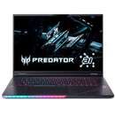 Laptop Acer Predator Helios 18 AI WQUXGA 18 inch Intel Core Ultra 9 275HX 64GB 1TB SSD RTX 5080 Windows 11 Pro Black