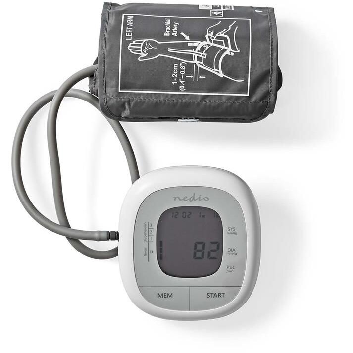 Tensiometru Digital pentru Brat Memorie 2x60 Circumferinta 22-42Cm Alb