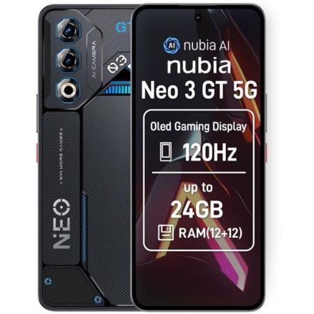 Telefon mobil ZTE nubia NEO 3GT Dual SIM 24GB RAM (12GB + 12GB extensibili) 256GB 5G Interstellar Gray
